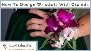 How to create a Wristlet Corsage with orchids  Floral Designs for Prom and Weddings [upl. by Atahs]