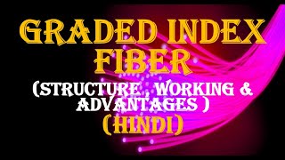 Graded Index Fiber in Hindi [upl. by Ardnael]