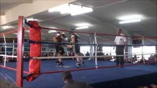 Chong Nee VS Mason III  Canterbury Boxing Champs 2012  U75 Semi Final [upl. by Nanreh516]