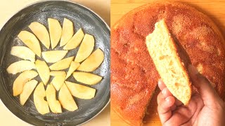 Frying pan Apple cake  Stovetop Apple Cake  Apple cake without oven [upl. by Ttenyl]