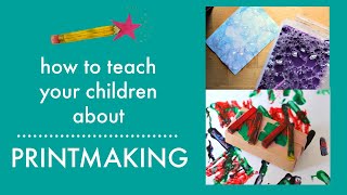 Printmaking art activities for children  ART LESSONS FOR KIDS [upl. by Blunt]