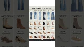 Rock Your Denim Perfect Shoe Matches for Every Style styleguide styletips fashionideas [upl. by Carlstrom]