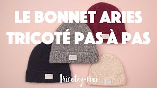 Tuto tricot bonnet Aries [upl. by Aidin]