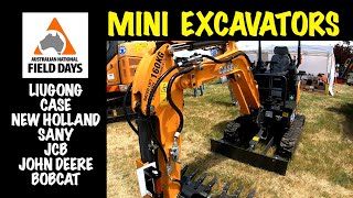 MINI EXCAVATORS  Australian National Field Days  Orange 2023 miniexcavator [upl. by Beatriz]