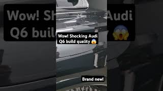 Audi Q6 build quality  creaking charge port audi electriccar q6 buildquality [upl. by Gimble]