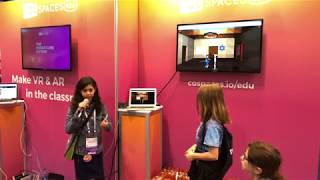 Students presenting their CoSpaces Edu school project  ISTE 2018 [upl. by Canute]