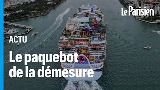 Le plus grand paquebot du monde quitte Miami pour sa première croisière [upl. by Francklyn887]