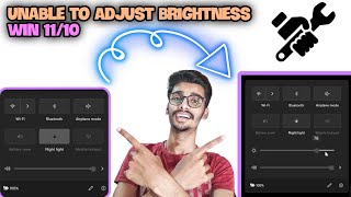 Brightness slider missing windows 11  Brightness Control Not Working  100 Fixed [upl. by Siroled]