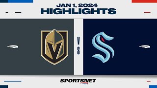 NHL Highlights  Golden Knights vs Kraken  January 1 2024  Winter Classic [upl. by Ettenim]