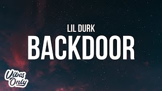 Lil Durk  Backdoor Lyrics [upl. by Wesley]