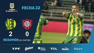 TorneoSocios  Fecha 22  resumen de Aldosivi  San Lorenzo [upl. by Edahsalof]