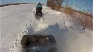 skidoo olympique 340cc 1977 vs citation 250 1988 [upl. by Eimmelc]