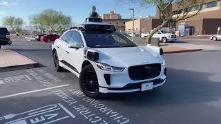 Waymo Robotaxi Trip to Phoenix Library  Driverless Taxi [upl. by Bovill978]