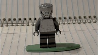 Lego Marvel Silver Surfer Minifig build [upl. by Boser]