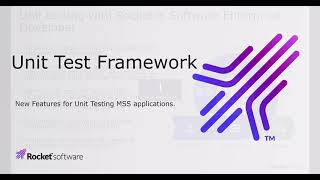 Unit Test Framework in Enterprise Developer [upl. by Hartill]