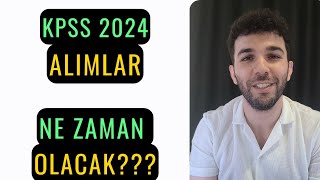 KPSS 2024 MEMUR ALIMLARI NE ZAMAN OLACAK [upl. by Levania]