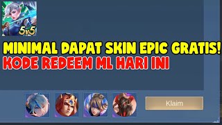 SKIN GRATIS 6 KODE REDEEM SKIN MOBILE LEGENDS GRATIS  KODE REDEEM ML TERBARU HARI INI OKTOBER 2024 [upl. by Anabelle532]