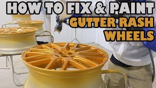 How to fix and paint gutter rashed wheels [upl. by Granger197]