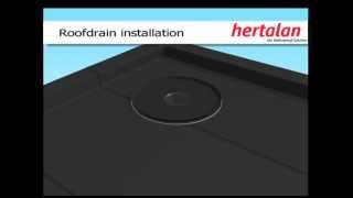 Hertalan EPDM Roof Drain Installation [upl. by Annora407]