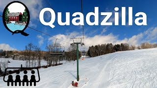 Ski Quechee  The quotQuadzillaquot Quad [upl. by Malony861]