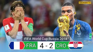 HIGHLIGHTS  FRANCE  42  CROATIA FIFA WORLD CUP FINAL 2018  4k💥 [upl. by Trakas]