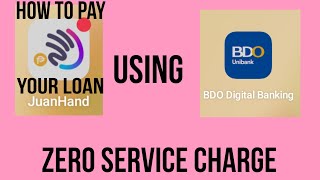 JuanHand App  How to pay JUANHAND Loan using BDO ONLINE BANKING juanhand loan repayment [upl. by Ronald734]