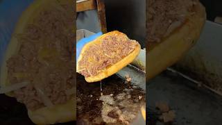 The RFC CHOPPED CHEESE in the making from Panini Shoppe in Williamsburg Brooklyn NYC DEVOURPOWER [upl. by Josee]