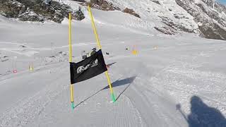 SaasFee ski racing GS follow Miles Ski Zenit [upl. by Erodaeht714]