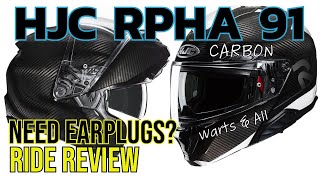 HJC RPHA 91 Review  Really Quiet Enough To Ride Without Ear Protection  Quieter Than A Schuberth [upl. by Hsur230]