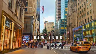 A Day Out in Manhattan  Fifth Avenue Rockefeller Centre  New York Walking Tour in 4K [upl. by Varrian957]