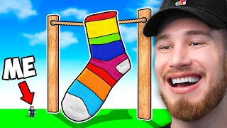 I made the WORLDS LARGEST SOCK in Roblox [upl. by Kawasaki]