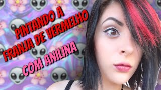 Do Cabelo Preto ao Vermelho Com Anilina Pintando a Franja [upl. by Imar]