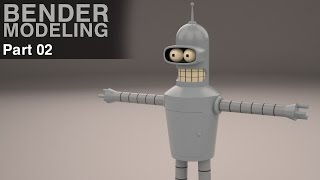 How to create Bender in Maya  02 Modeling [upl. by Eellah]