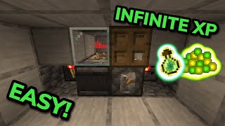 SIMPLE 121 AUTOMATIC SILVERFISH XP FARM TUTORIAL in Minecraft Bedrock MCPEXboxPSSwitchPC [upl. by Barnebas]