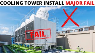 HVACR Service Call Cooling Tower Emergency Repair EvapCo Cooling Tower MAJOR FAIL MUST SEE [upl. by Whiney]