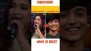 Shreya Ghoshal vs Mohammad faiz ll chikni chameli song short shortvideo ytshorts 😚🥳😉🙂😝😲 [upl. by Orsola]