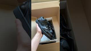 JORDAN 1 LOW PATENT ELEPHANT BLACK UNBOXING [upl. by Cleo]