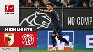 Various Goals On Both Sides  FC Augsburg  1 FSV Mainz 05 23  Highlights  MD 4 – Bundesliga [upl. by Zeidman927]