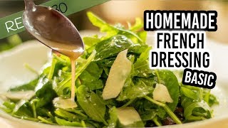 Homemade French Salad Dressing with olive oil and garlic [upl. by Ecnar]