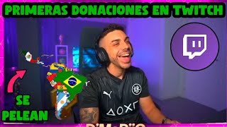 LAS PRIMERAS DONACIONES RANDOM DE DjMaRiiO EN TWITCH [upl. by Rediah861]