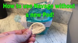 How to use a Navage without a New Salt Pod QUICK VIDEO  Navage Nasal Care Hack [upl. by Immaj717]