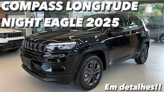 Jeep Compass Longitude Night Eagle 2025  Em detalhes 4K [upl. by Esyla]