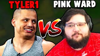 Tyler1 gets tilted by Pink Wards Shaco Top and how he plays [upl. by Yuu]