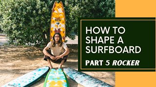 How to shape a surfboard ROCKER part 5 with Zack Flores [upl. by Nehte]