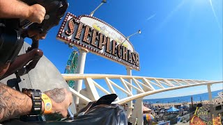 Steeplechase POV Horizon Leveled 4K Front Row 60fps Luna Park Coney Island NY [upl. by Asiralc]