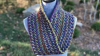 Crochet Infinity Reverse Single Crochet Cowl Pattern  EASY  The Crochet Crowd [upl. by Yesrod73]