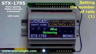 Stairs lighting controller STX 1795 setup [upl. by Amalberga]