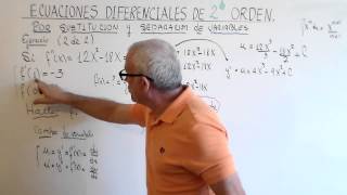 ECUACION DIFERENCIAL DE 2do ORDEN POR SEPARACION DE VARIABLES EJERCICIO 2 de 2 [upl. by Ydnor]