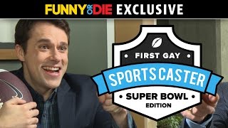 The First Gay Sportscaster Super Bowl Edition [upl. by Chema]