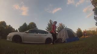 Subaru WRX Hatchback Sportz DomeToGo Tent Timelapse [upl. by Katey450]